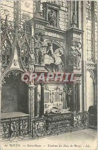 Ansichtskarte AK Rouen Notre Dame Tombeau des Ducs de Breze