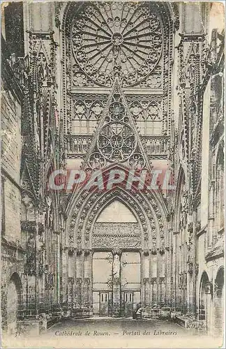 Cartes postales Cathedrale de Rouen Portail des Libraires