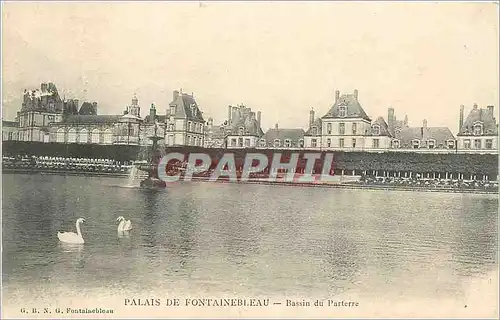 Cartes postales Palais de Fontainebleau Bassin du Parterre