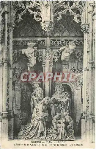 Ansichtskarte AK Bourg Eglise de Brou Retable de la Chapelle de la Vierge La Nativite