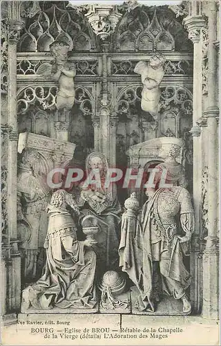 Ansichtskarte AK Bourg Eglise de Brou Retable de la Chapelle de la Vierge L'Adoration des Mages