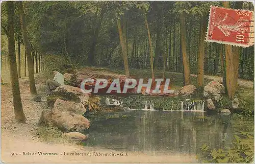 Cartes postales Bois de Vincennes Le ruisseau de l'Abreuvoir