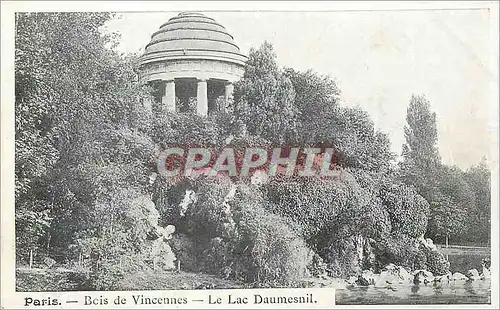 Cartes postales Paris Bois de Vincennes Le Lac Daumesnil