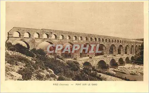 Ansichtskarte AK Nimes Environs Pont sur Le Gard