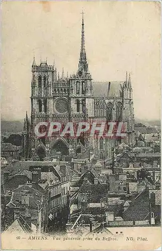 Cartes postales Amiens Vue generale prise du Beffroi