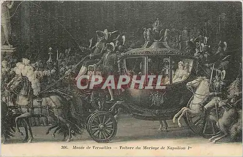 Cartes postales Musee de Versailles Voiture du Mariage de Napoleon 1er