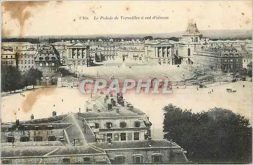 Cartes postales Les Palais de Versailles a voi d'oiseau