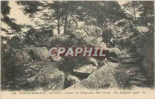 Cartes postales Fontainebleau La Foret Sentier des Brigands