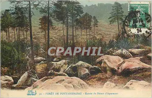 Ansichtskarte AK Foret de Fontainebleau Entree du Desert d'Apremont