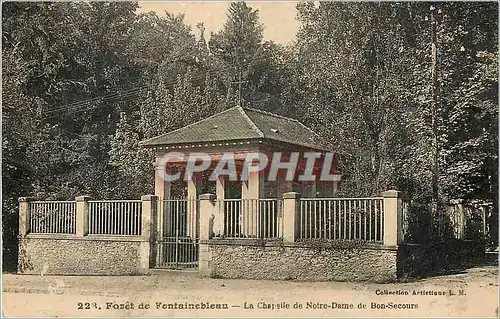 Cartes postales Foret de Fontainebleau La Chapelle de Notre Dame de Bon Secours