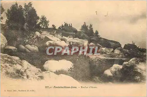 Cartes postales Fontainebleau Avon Rocher d'Avon