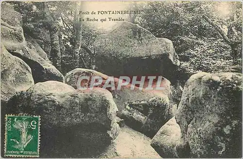 Cartes postales Foret de Fontainebleau La Roche qui Tremble