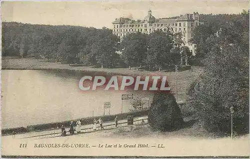 Cartes postales Bagnoles de L'Orne Le Lac et le Grand Hotel