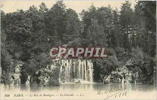 Ansichtskarte AK Paris Le Bois de Boulogne La Cascade