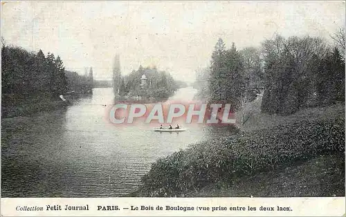 Ansichtskarte AK Paris Le Bois de Boulogne vue prise entre les deux lacs