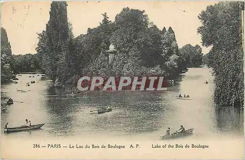 Cartes postales Paris Le Lac du Bois de Boulogne