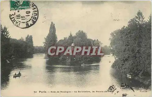 Cartes postales Paris Bois de Boulogne Le Belvedere