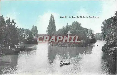 Cartes postales Paris Le Lac du Bois de Boulogne