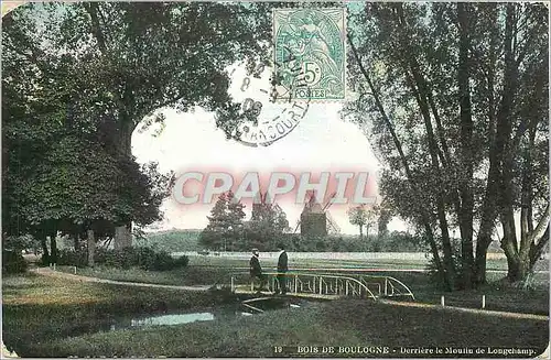 Cartes postales Bois de Boulogne Derriere le Moulin de Longchamp