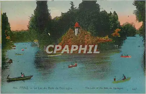 Cartes postales Paris Le Lac du Bois de Boulogne