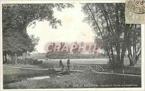 Cartes postales Bois de Boulogne Derriere le Moulin de Longchamp