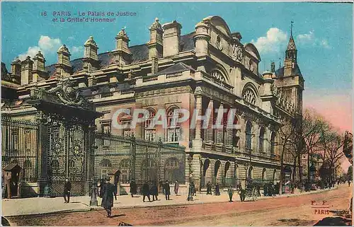 Cartes postales Paris Le Palais de Justice et la Grille d'Honneur