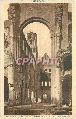 Cartes postales Ruines de l'Eglise Notre Dame et de la Tour Carree