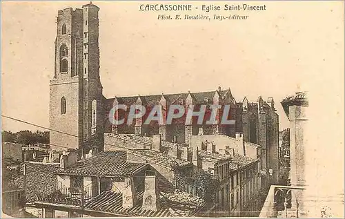 Cartes postales Carcassonne Eglise Saint Vincent