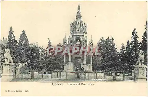 Cartes postales Geneve Monument Brunswick