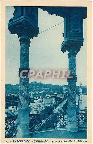 Cartes postales Barcelona Tibidabo Avenida del Tibidabo