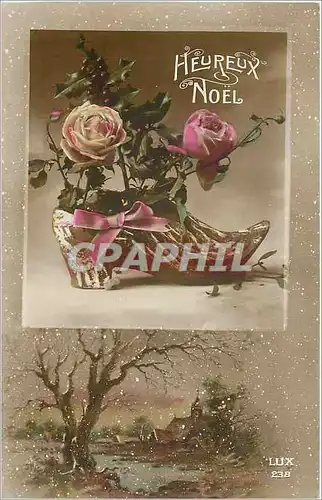 Ansichtskarte AK Heureux Noel Sabot