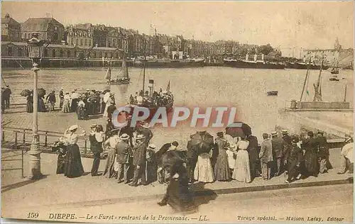 Ansichtskarte AK Dieppe Le Furet rentrant de la Promenade Bateau