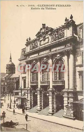 Cartes postales Clermont Ferrand Entree du Theatre