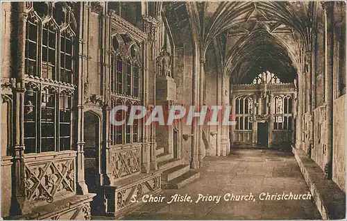 Cartes postales S Choir Aisle Priory Church Christchurch