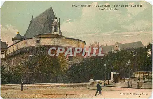 Cartes postales Nantes Le Chateau Tour du Fer a Cheval La Cathedrale