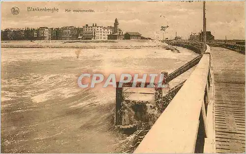 Cartes postales Blankenberghe Mer Mouvementee