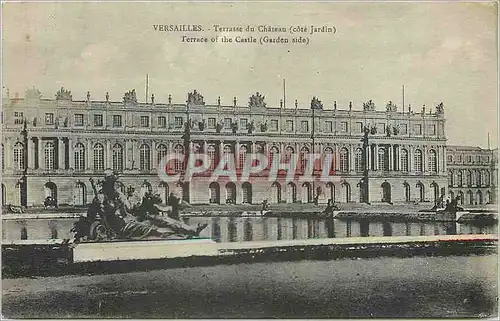 Cartes postales Versailles Terrasse du Chateau Cote Jardin