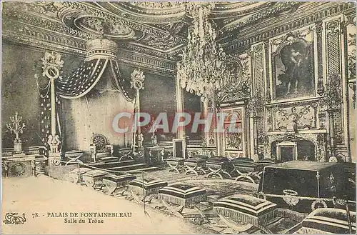 Cartes postales Palais de Fontainebleau Salle du Trone