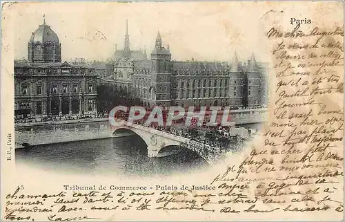 Cartes postales Tribunal de Commerce Palais de Justice