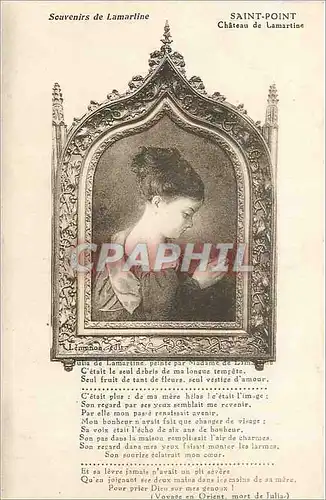 Cartes postales Souvenirs de Lamartine Saint Point Chateau de Lamartine