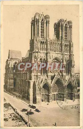 Ansichtskarte AK Reims Marne La Cathedrale