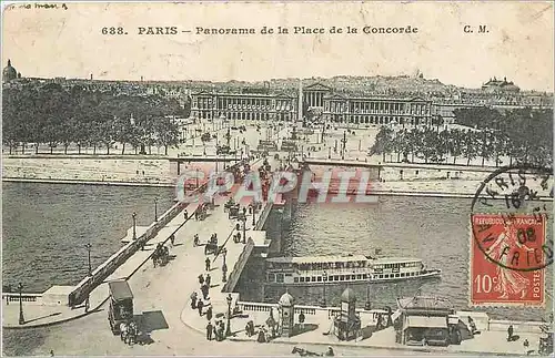 Cartes postales Paris Panorama de la Place de la Concorde