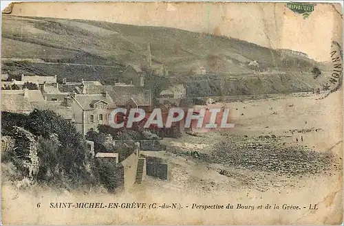 Cartes postales Saint Michel en Greve C du N Perspective du Bourg et de la Greve