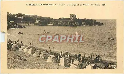 Ansichtskarte AK St Quay Portrieux C du N La Plage et la Pointe de l'Isnin