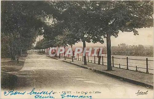 Ansichtskarte AK Vichy Les Quais de l'Allier