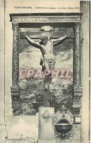 Cartes postales Fuenterrabia Interior de la Iglesia La Cruz