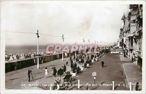 Cartes postales Malo les Bains Vue d'Ensemble sur la Digue