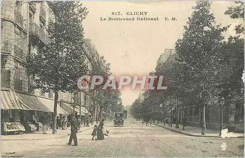 Cartes postales Clichy Le Boulevard National