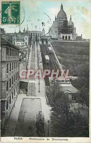 Cartes postales Paris Funiculaire de Montmartre