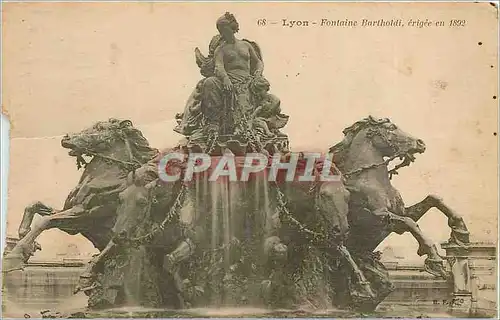 Cartes postales Lyon Fontaine Bartholdi